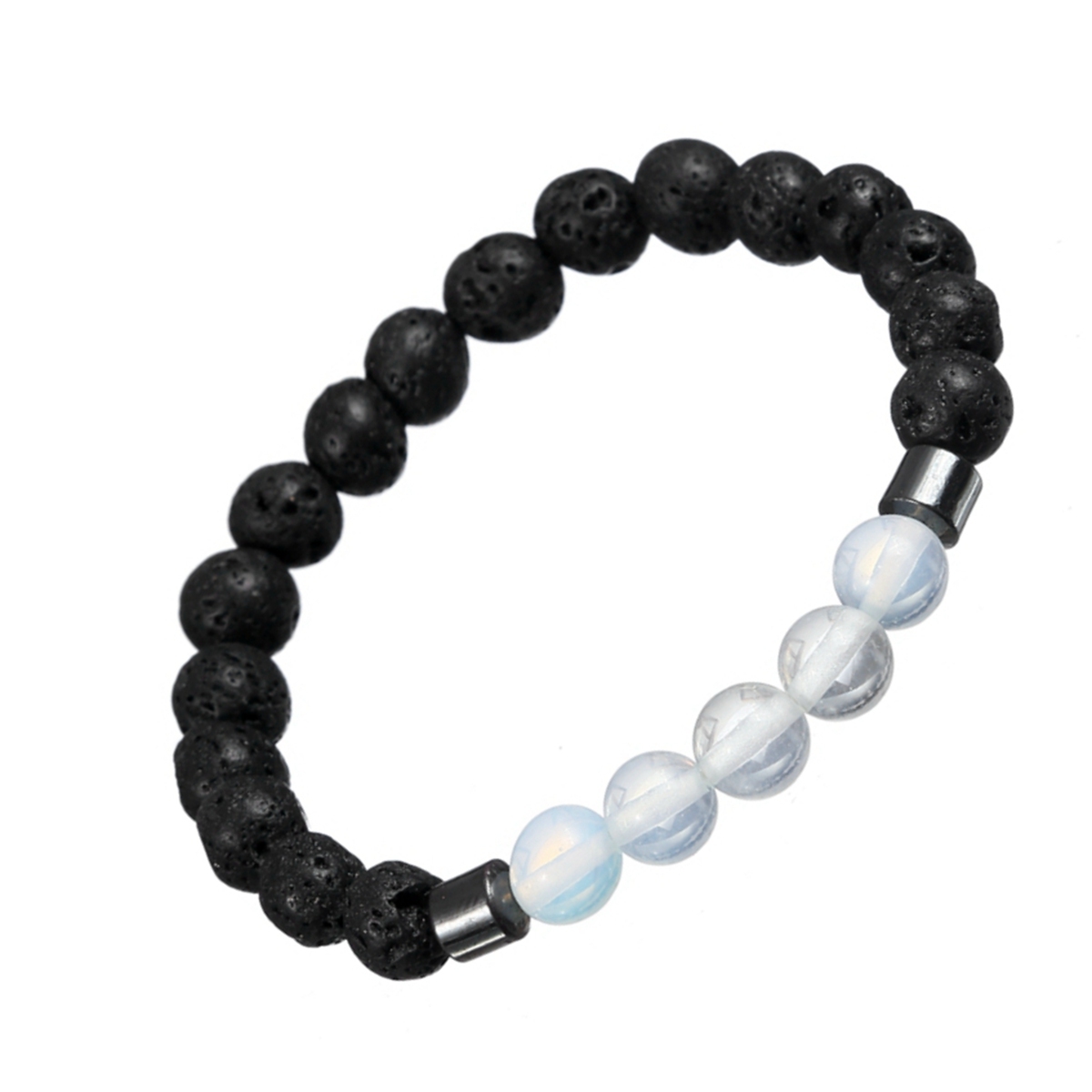 Rock Lava Stone 8MM Semi Precious Stone Bracelet