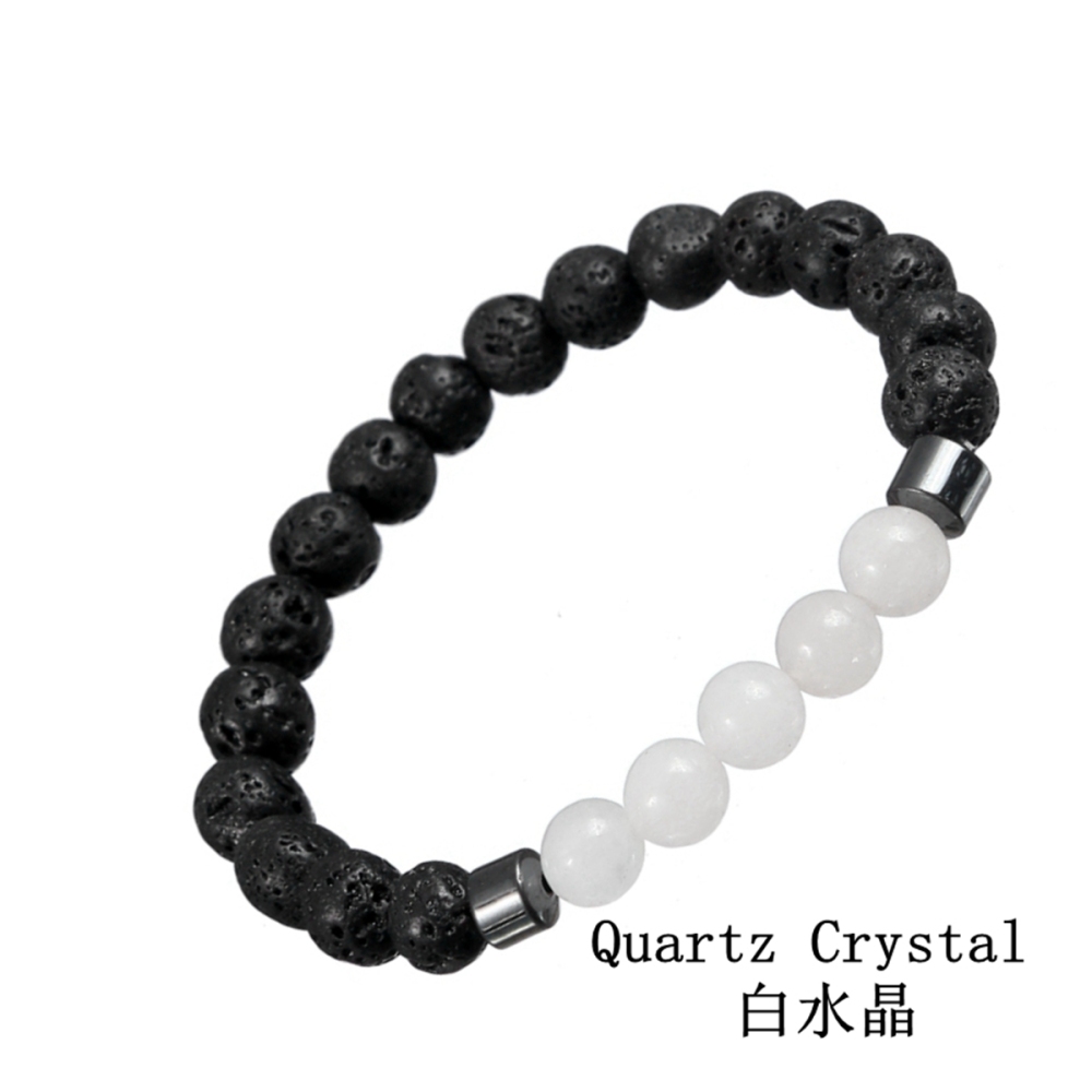 Rock Lava Stone 8MM Semi Precious Stone Bracelet