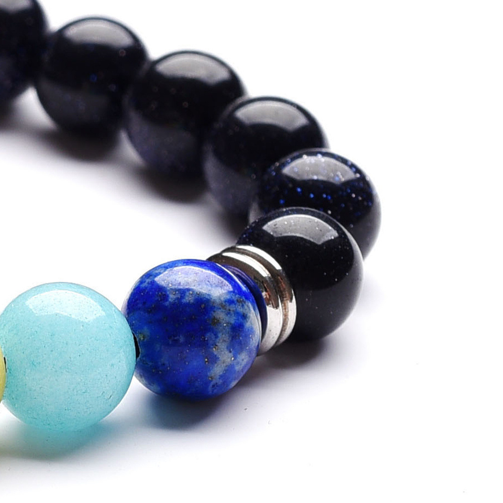 7 Chakra Stone Black Onyx Bracelet