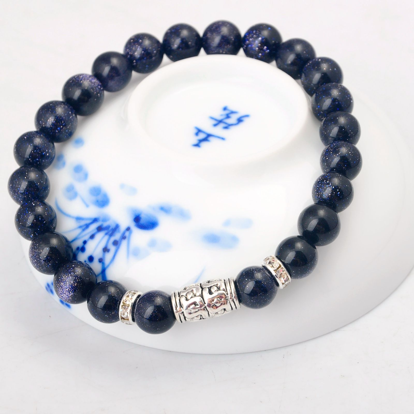 8MM Gem Ornament Adjustable  Bracelets