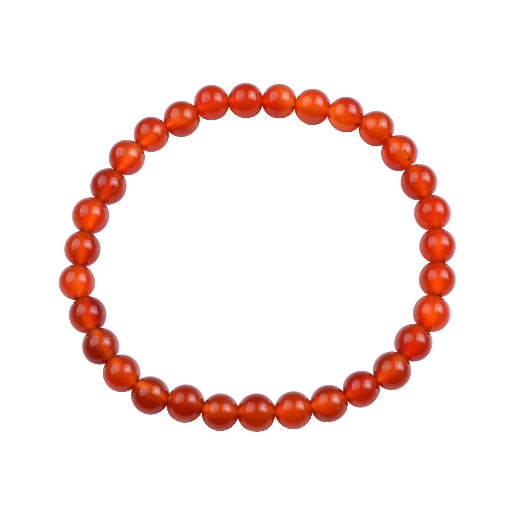 Handmade Gem Semi Precious Gemstone 6mm Round Beads Stretch Bracelet