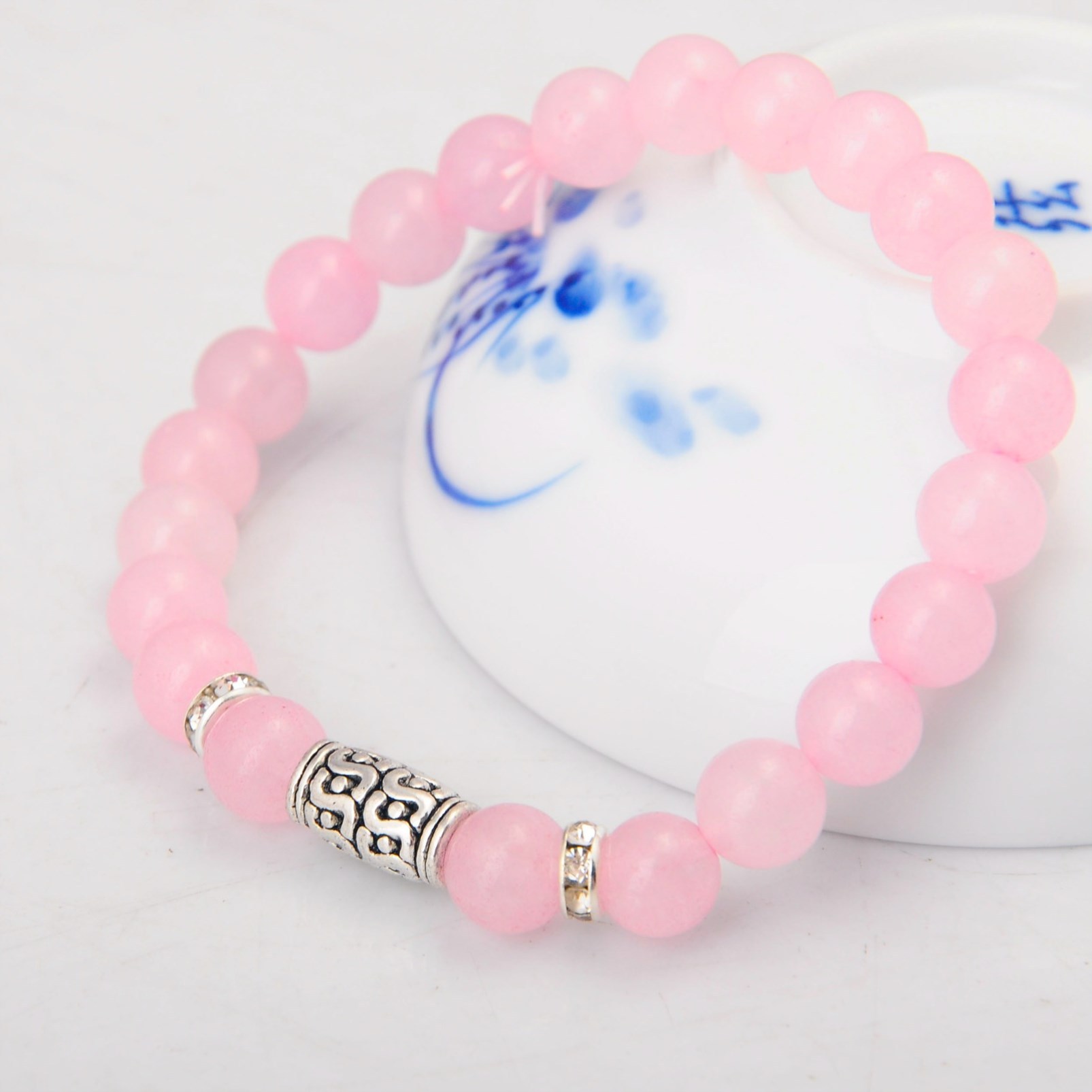 8MM Gem Ornament Adjustable  Bracelets