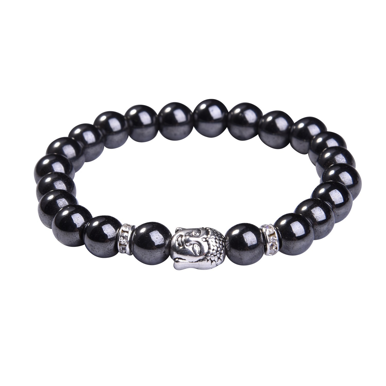 Aquatic Agent 8MM Buddha Head Stone Bracelets