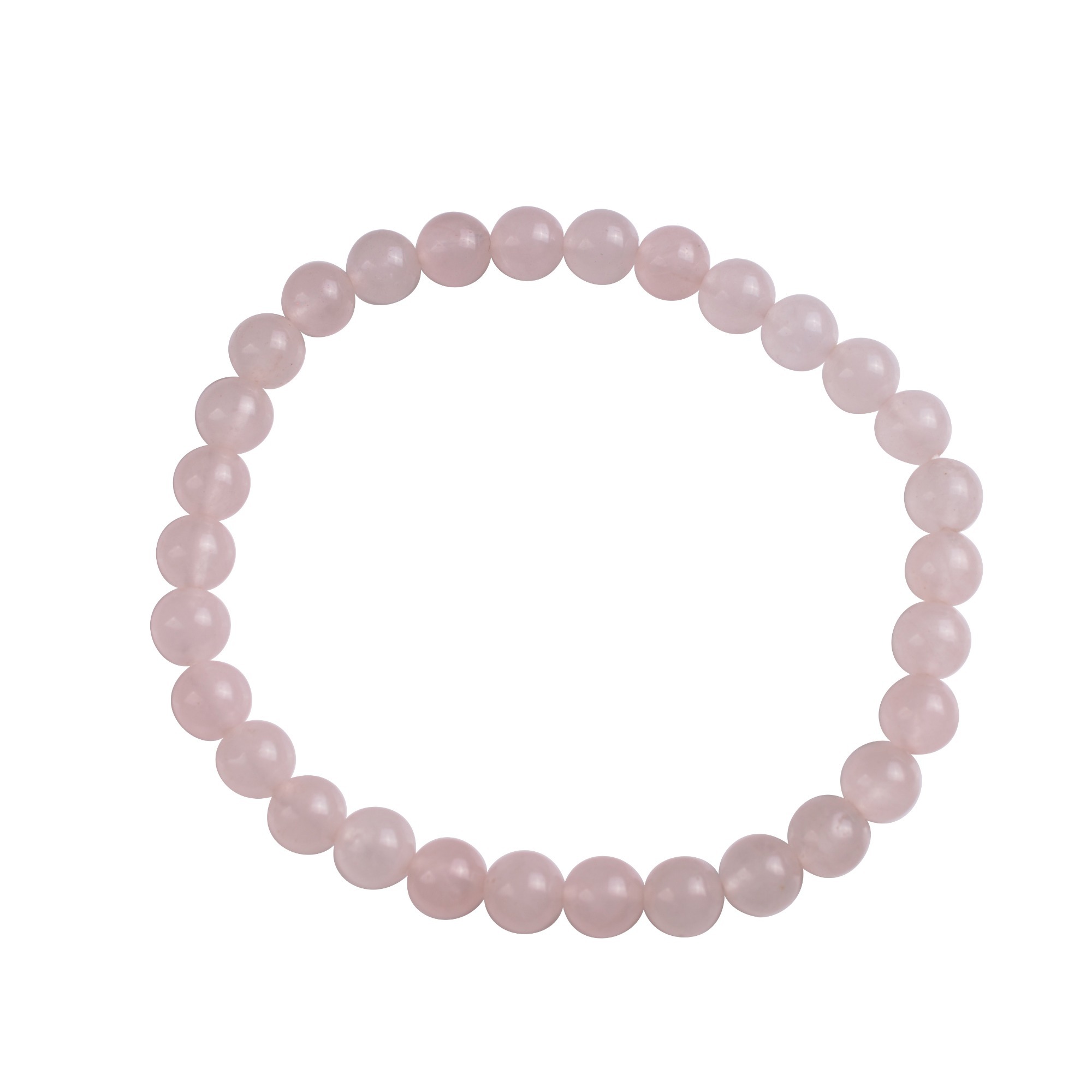 Handmade Gem Semi Precious Gemstone 6mm Round Beads Stretch Bracelet