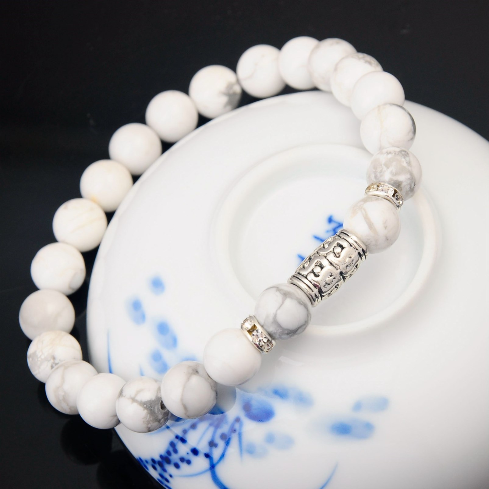 8MM Gem Ornament Adjustable  Bracelets