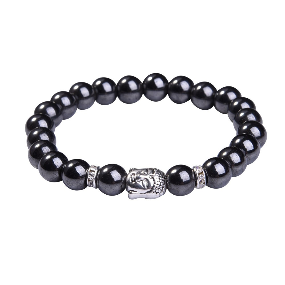 Aquatic Agent 8MM Buddha Head Stone Bracelets