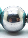 Fashion Silver  6MM And 8MM Round Beads Stone Bracelets