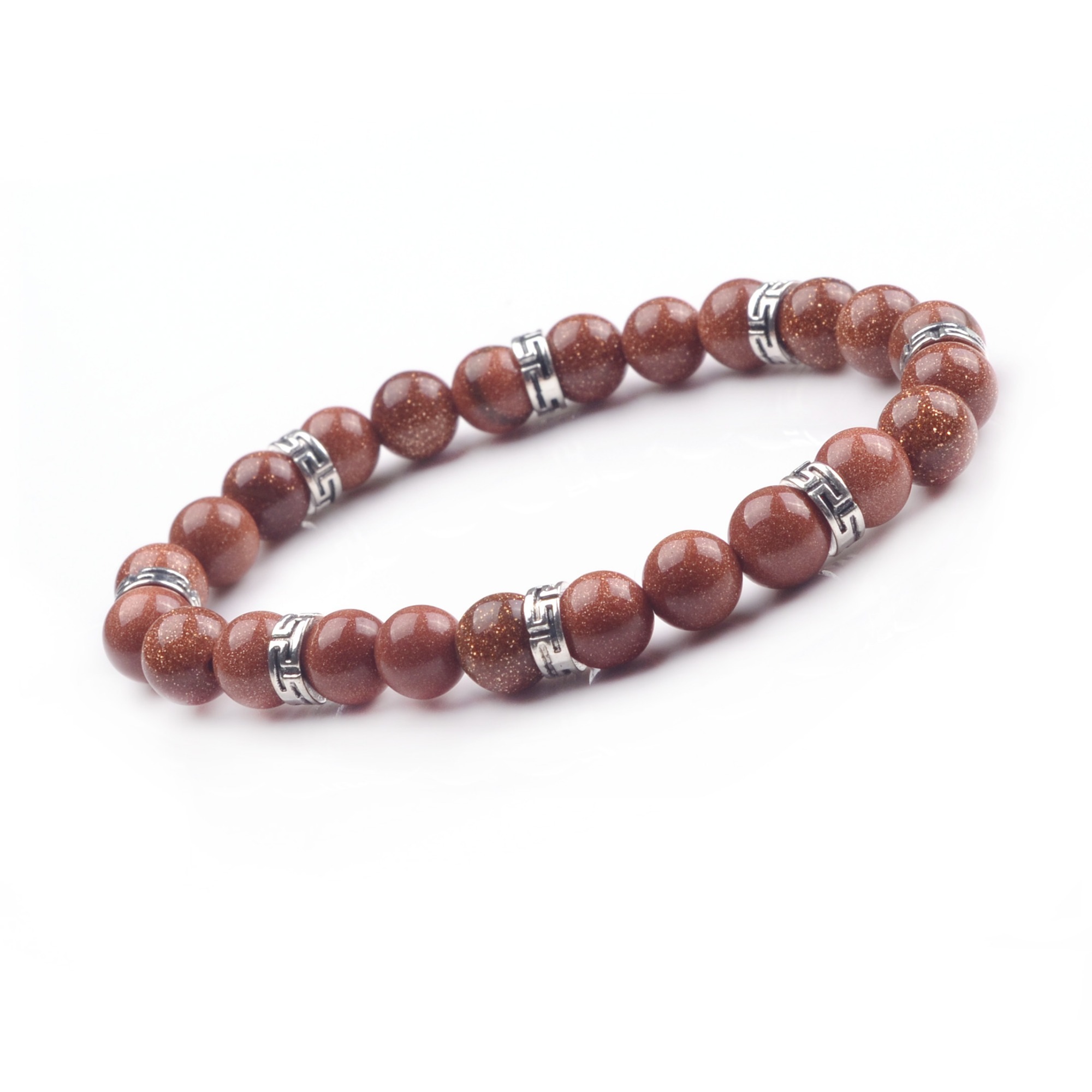 Alloy 8MM Beads Bracelet