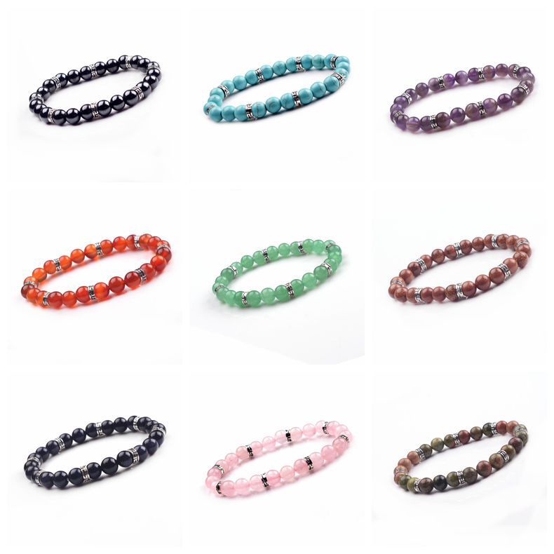 Alloy 8MM Beads Bracelet