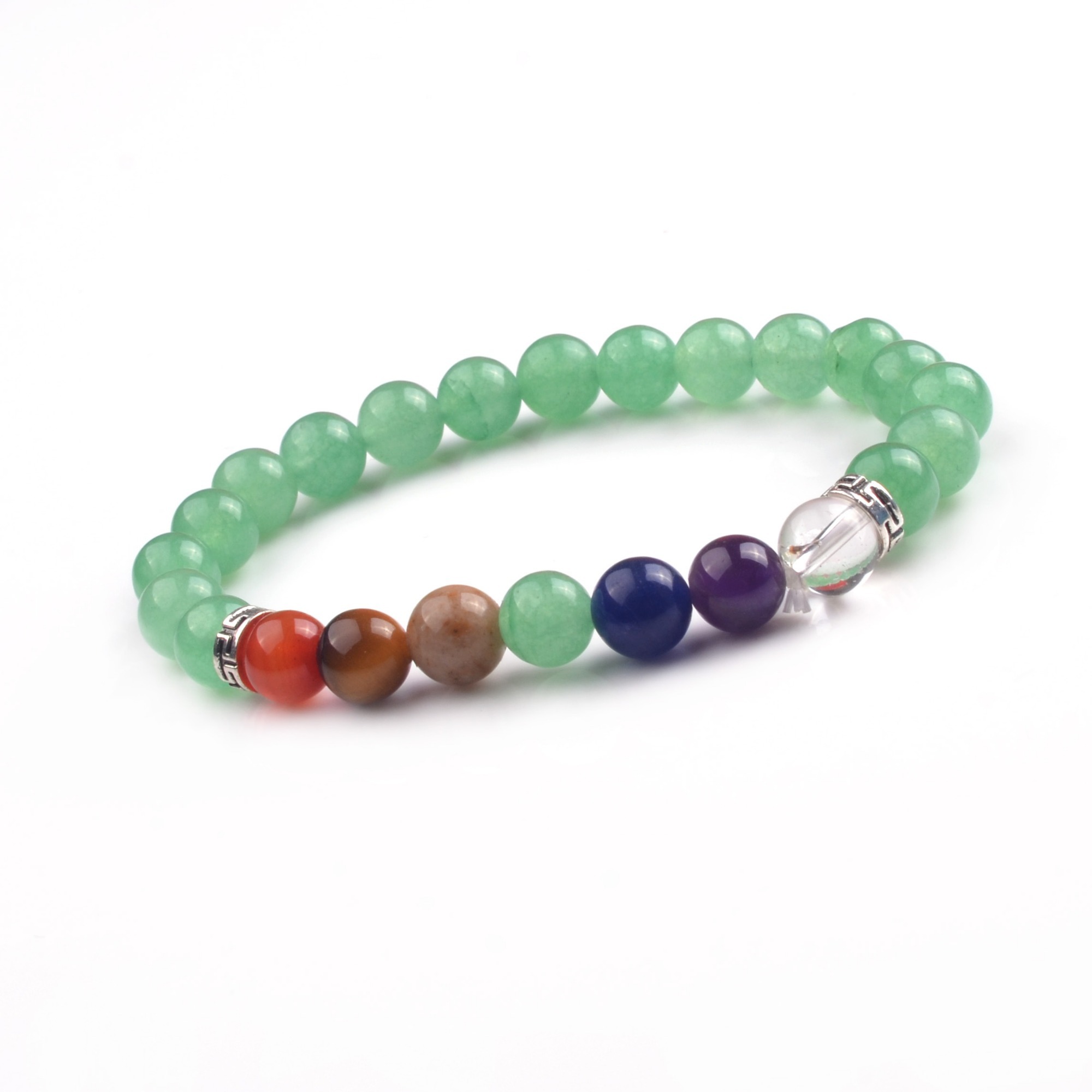 8mm 7 Chakra Stone Bracelet