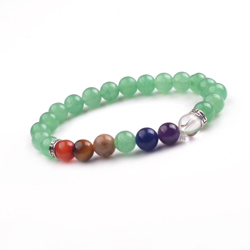 8mm 7 Chakra Stone Bracelet