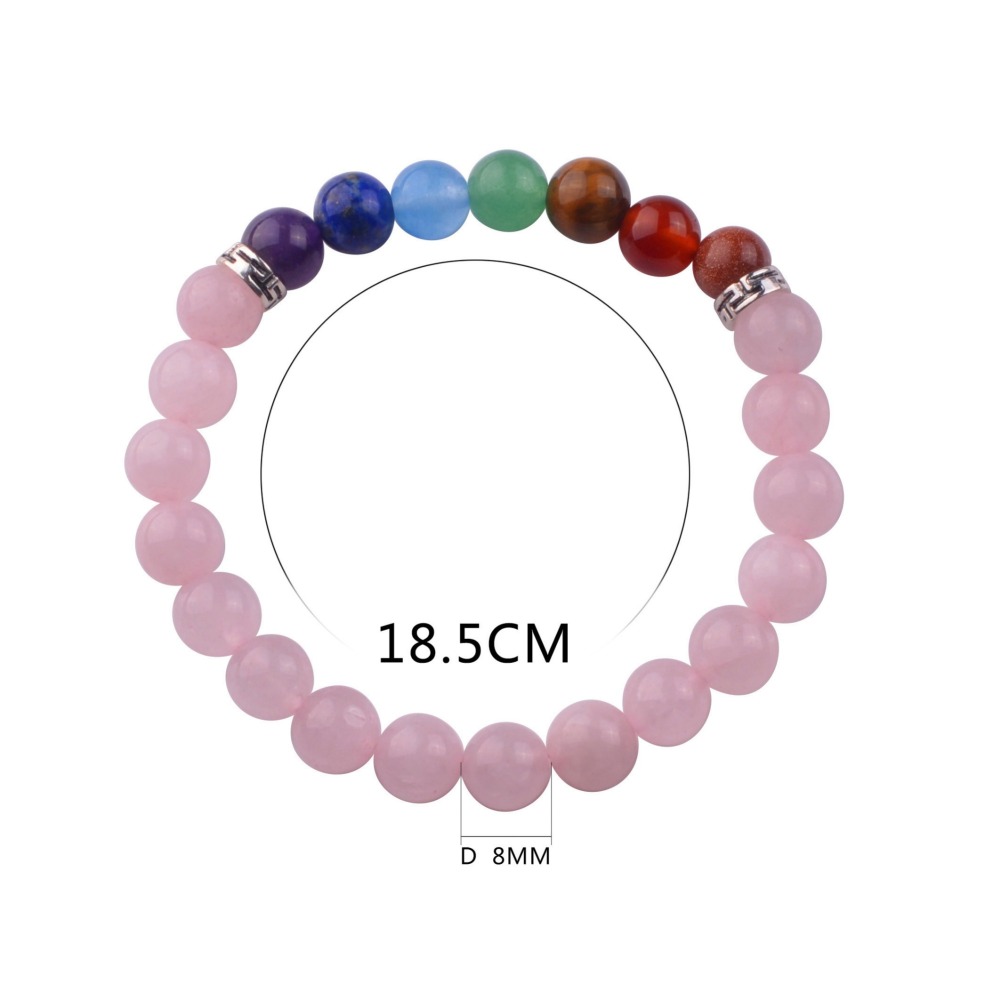 7 Chakra Stone 8MM Bracelet