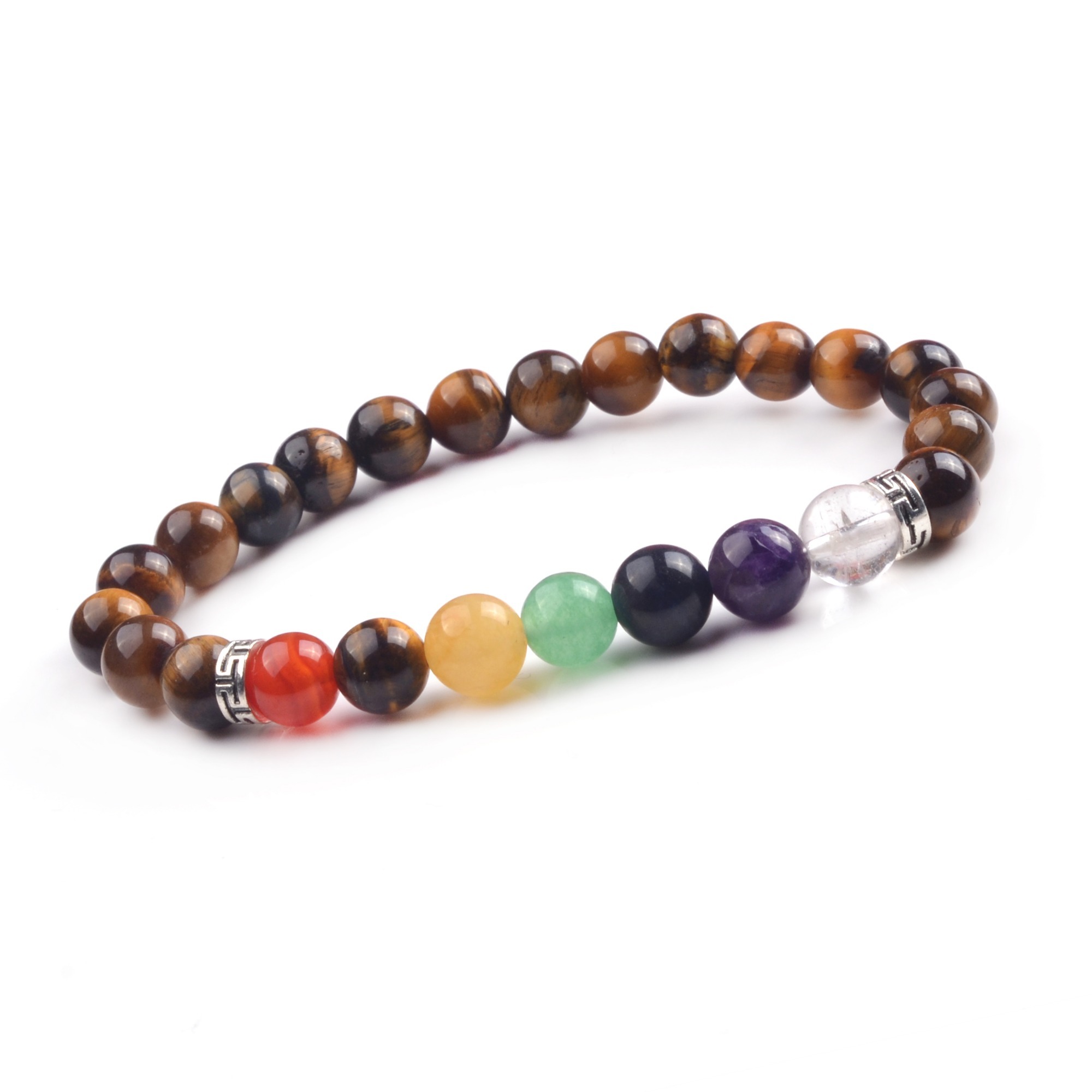 8mm 7 Chakra Stone Bracelet