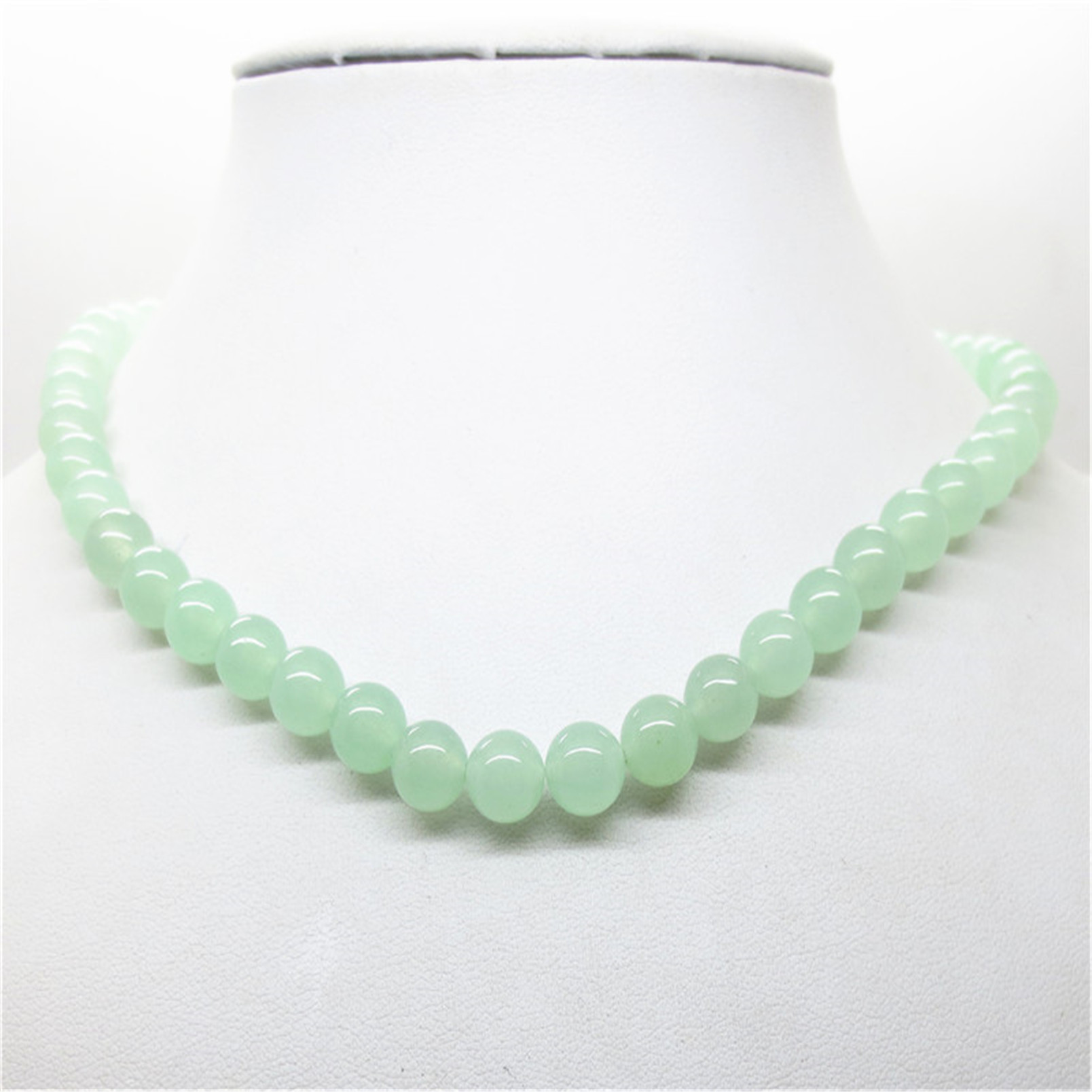 Fashion Natural Gemstone 18Inch Round Beads Necklace