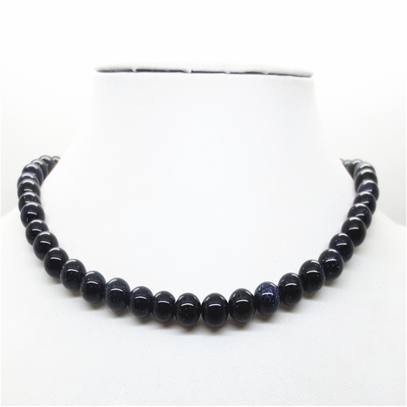 Fashion Natural Gemstone 18Inch Round Beads Necklace