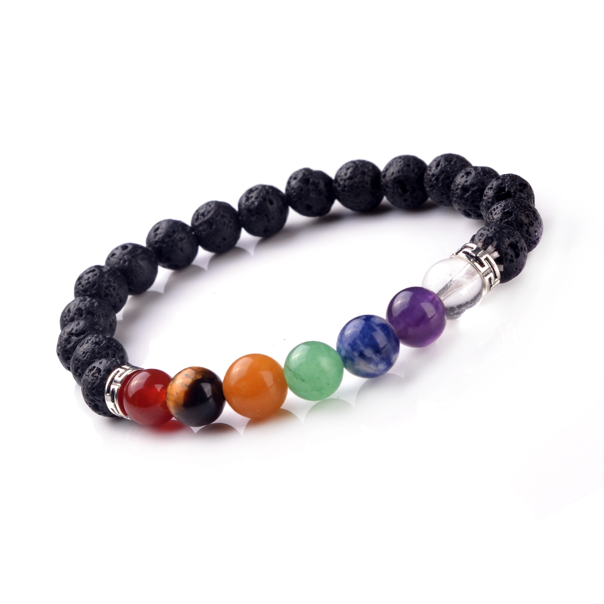 8mm 7 Chakra Stone Bracelet