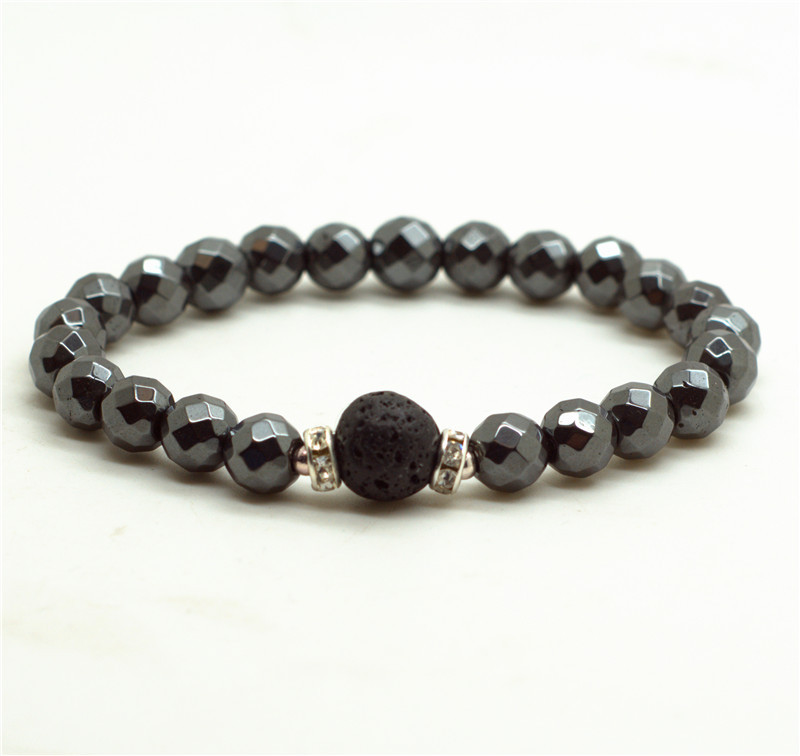 Chakra Stone With Alloy Hematite Magnetic Therapy & Healing Stone Bracelet