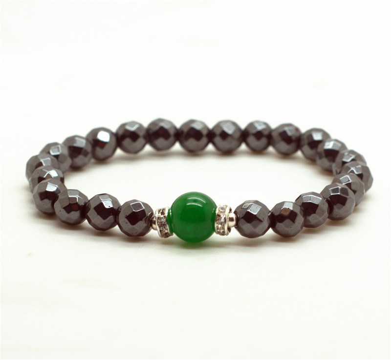 Chakra Stone With Alloy Hematite Magnetic Therapy & Healing Stone Bracelet