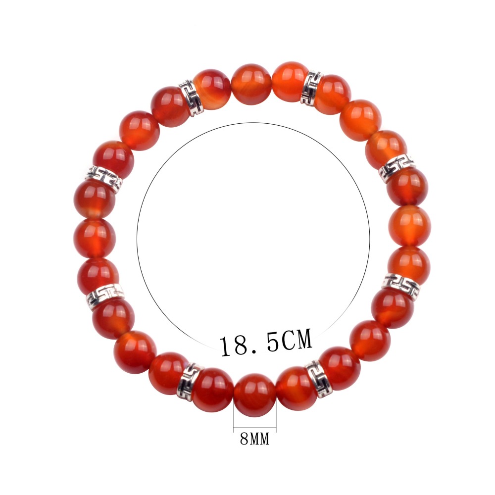 Alloy 8MM Beads Bracelet