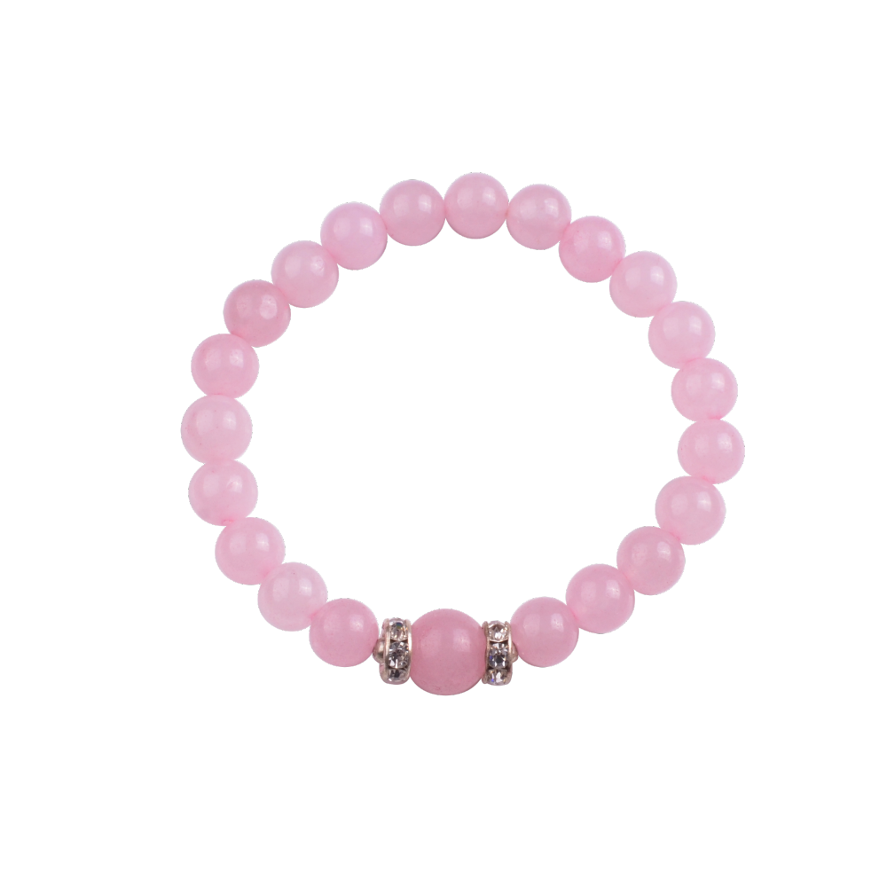 Fashion Alloy Chakra Stone 8MM Round Beads Bracelet with 10MM