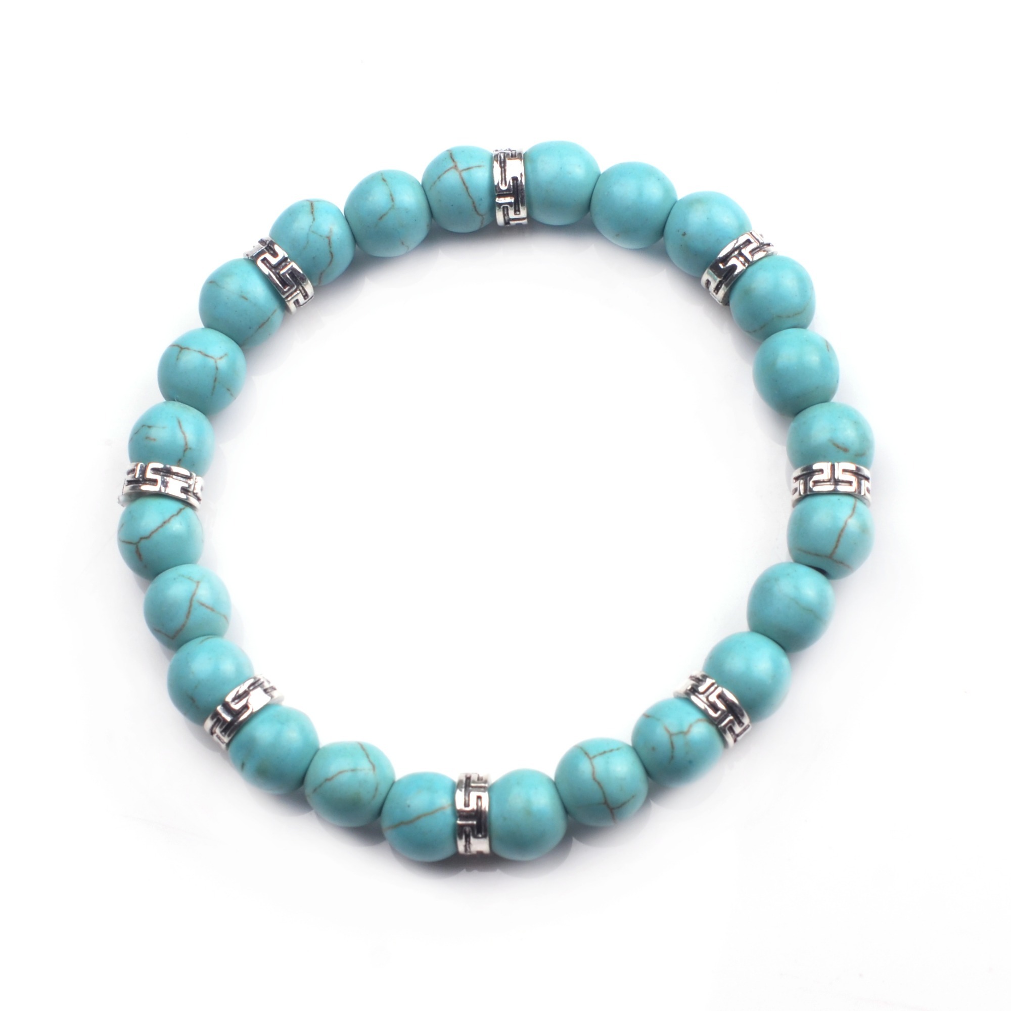 Alloy 8MM Beads Bracelet