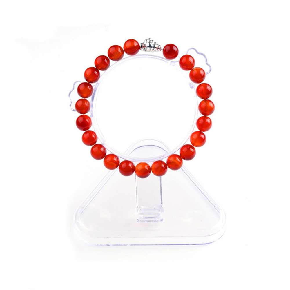Fashion 8MM Natural Stone Lion Head Jewel Bracelet With Alloy For Women