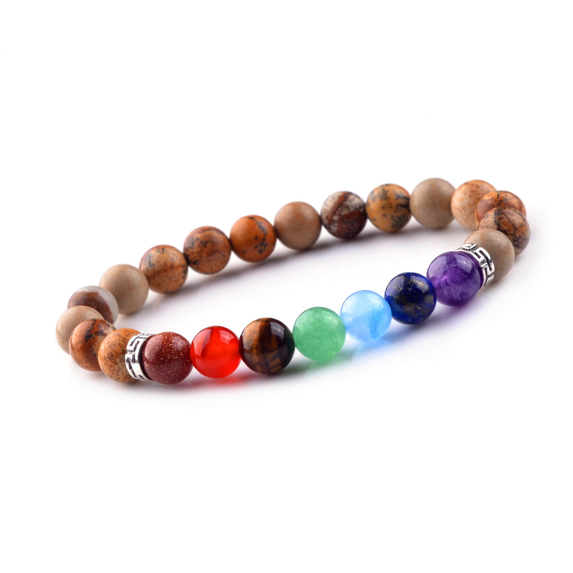 7 Chakra Stone 8MM Bracelet