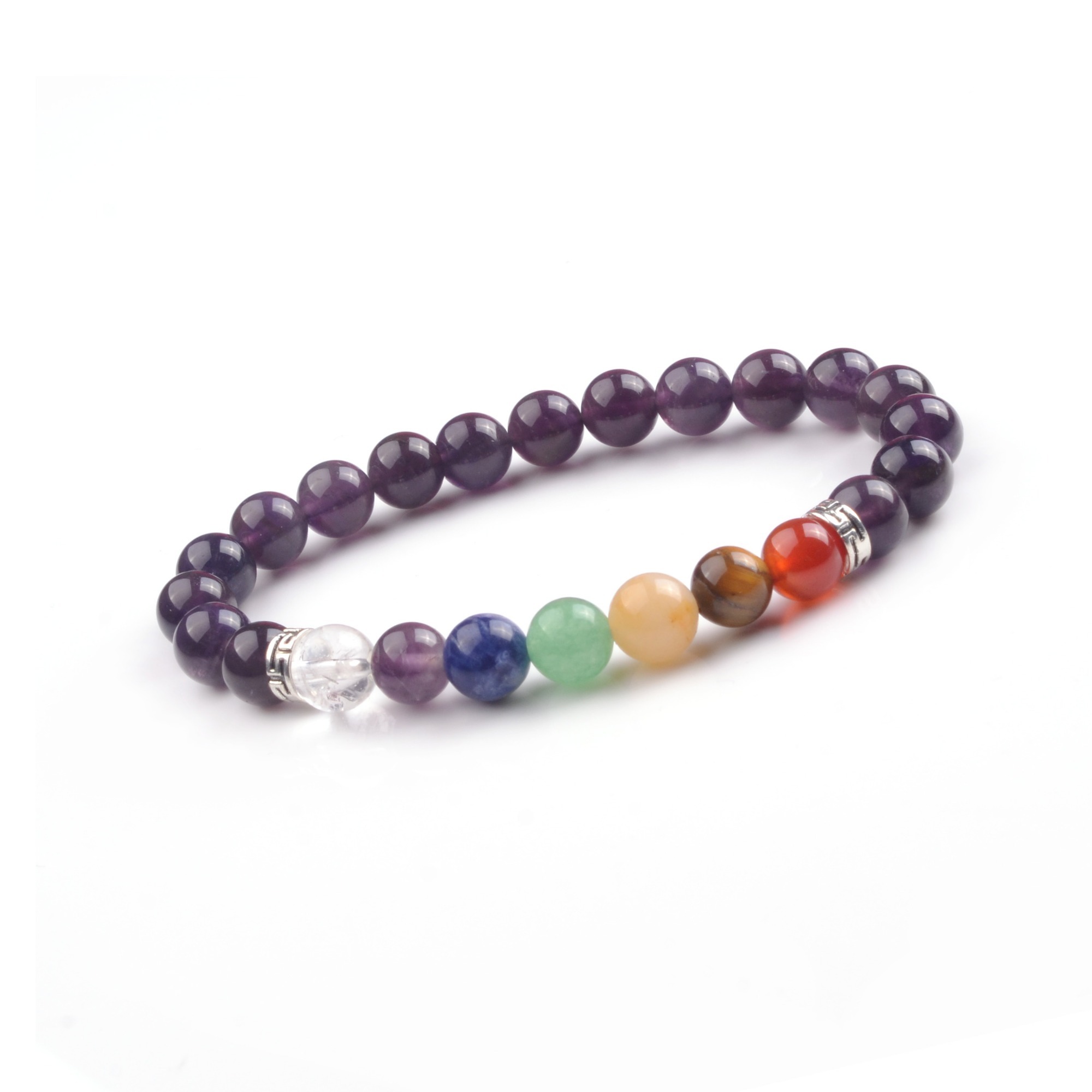 8mm 7 Chakra Stone Bracelet