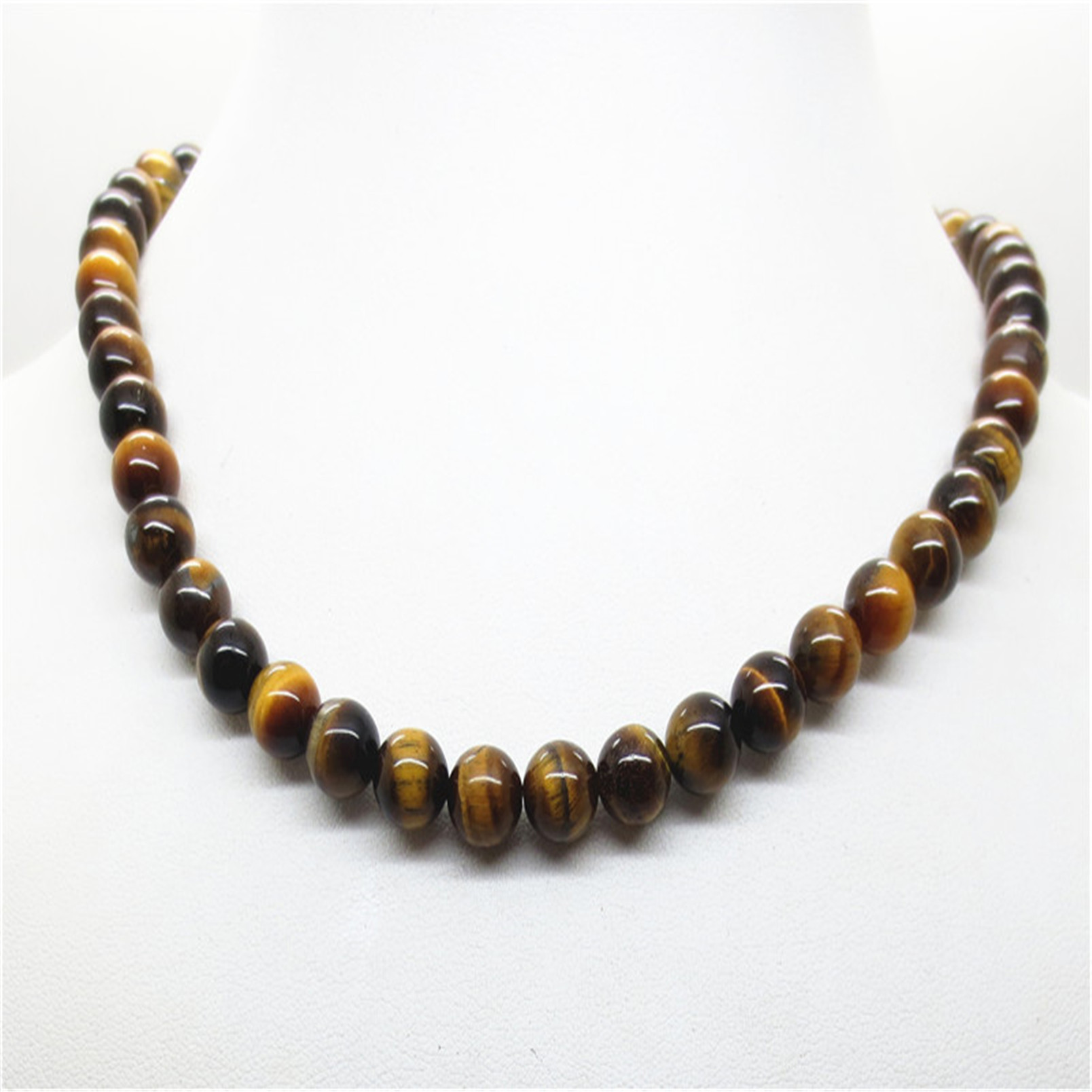 Fashion Natural Gemstone 18Inch Round Beads Necklace