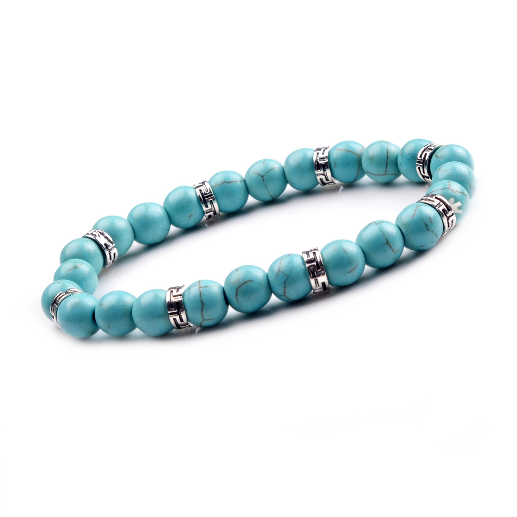 Alloy 8MM Beads Bracelet