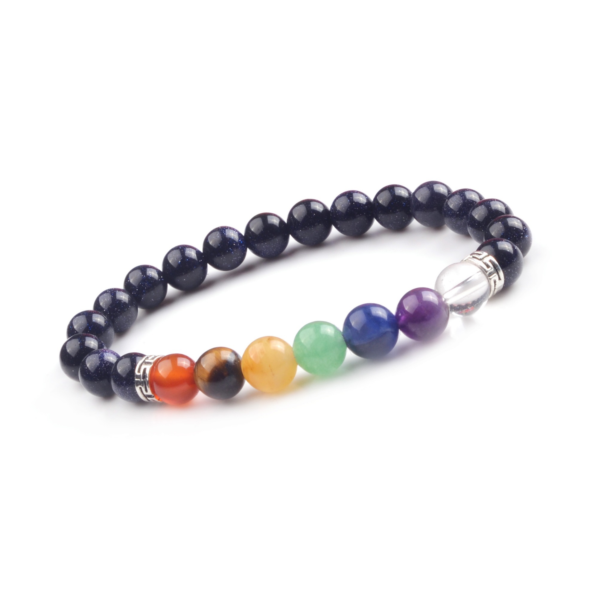 8mm 7 Chakra Stone Bracelet