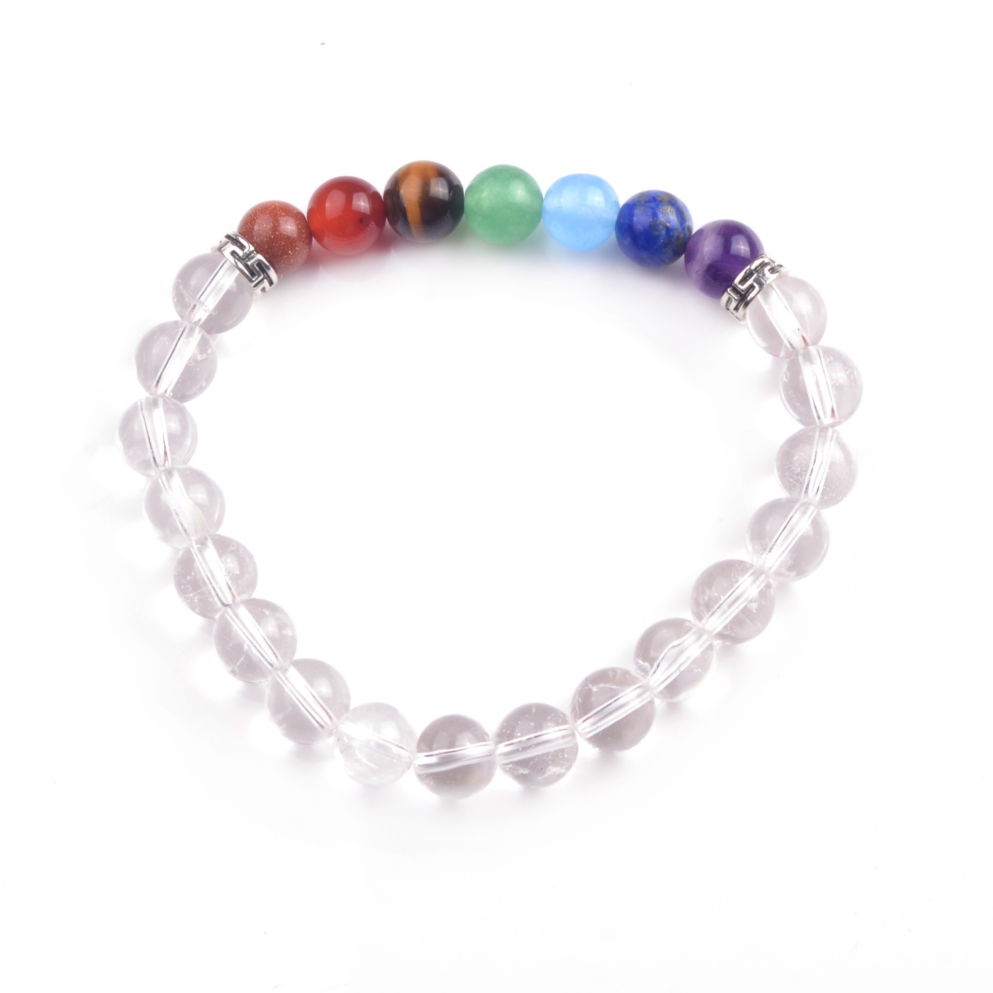 8mm 7 Chakra Stone Bracelet
