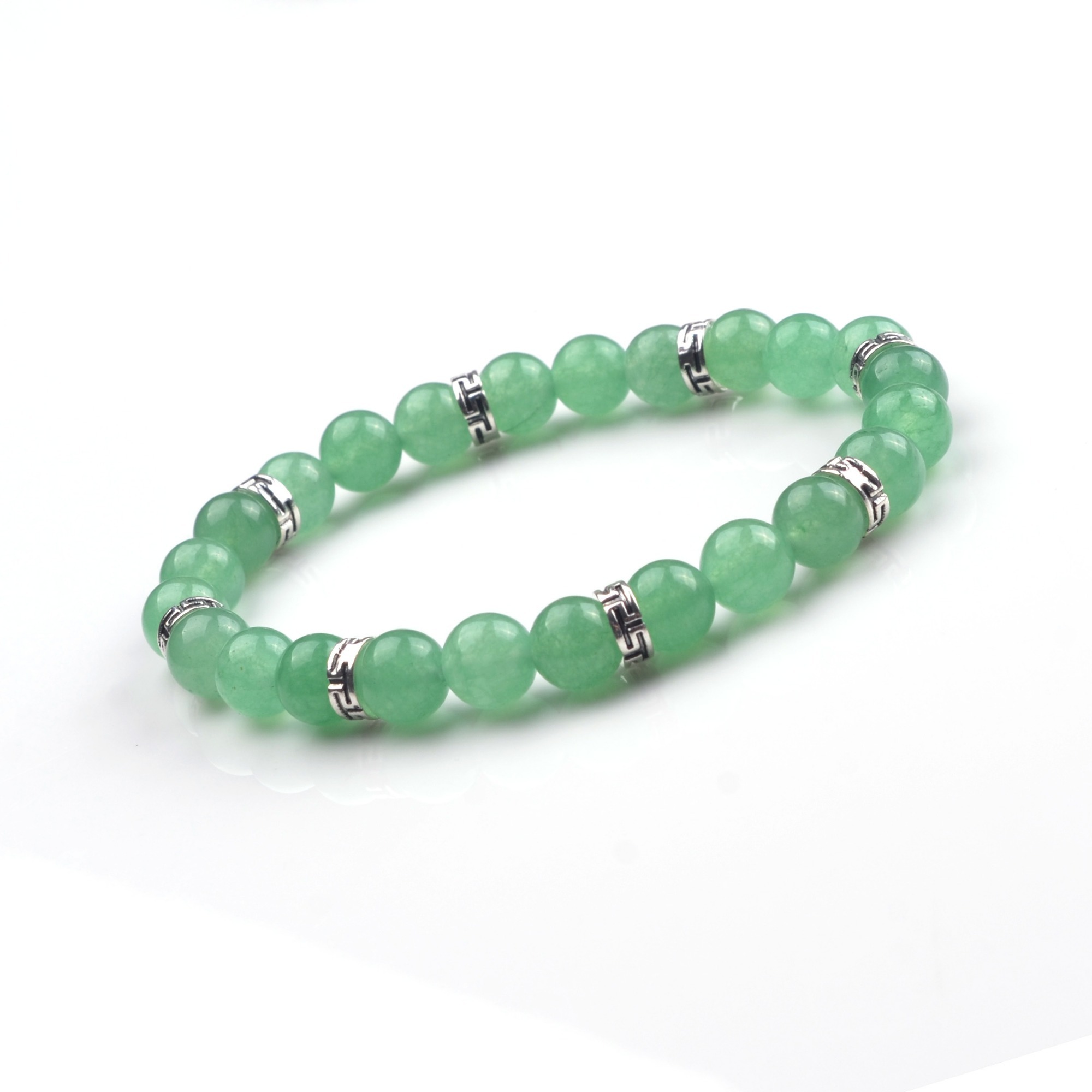 Alloy 8MM Beads Bracelet