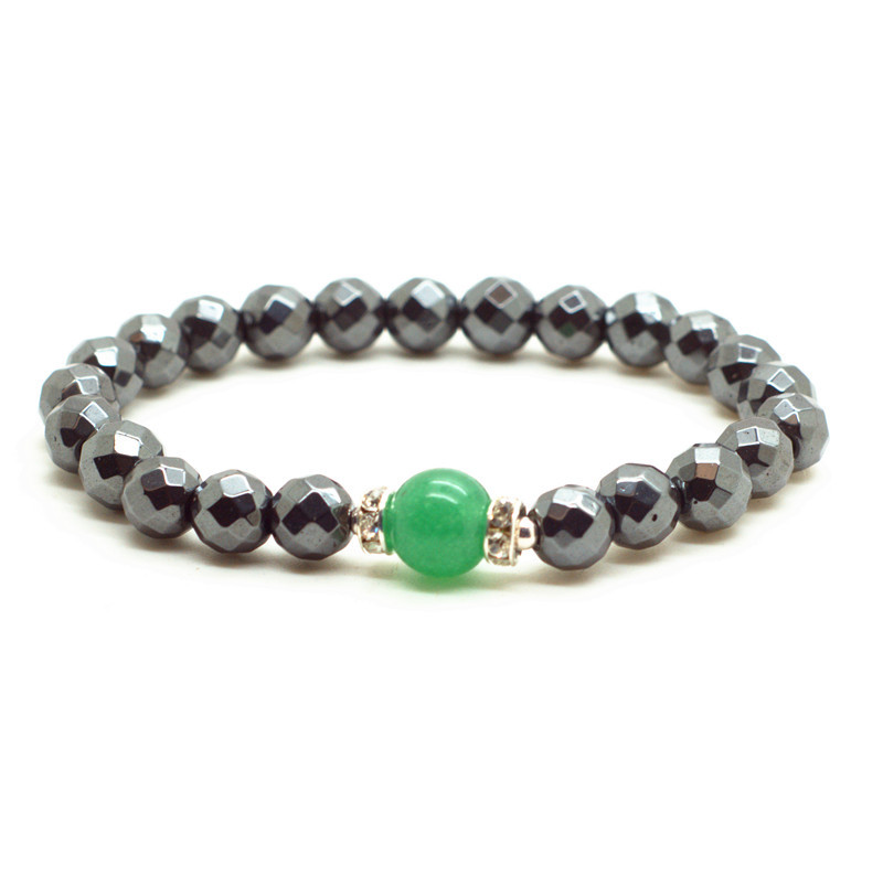 Chakra Stone With Alloy Hematite Magnetic Therapy & Healing Stone Bracelet