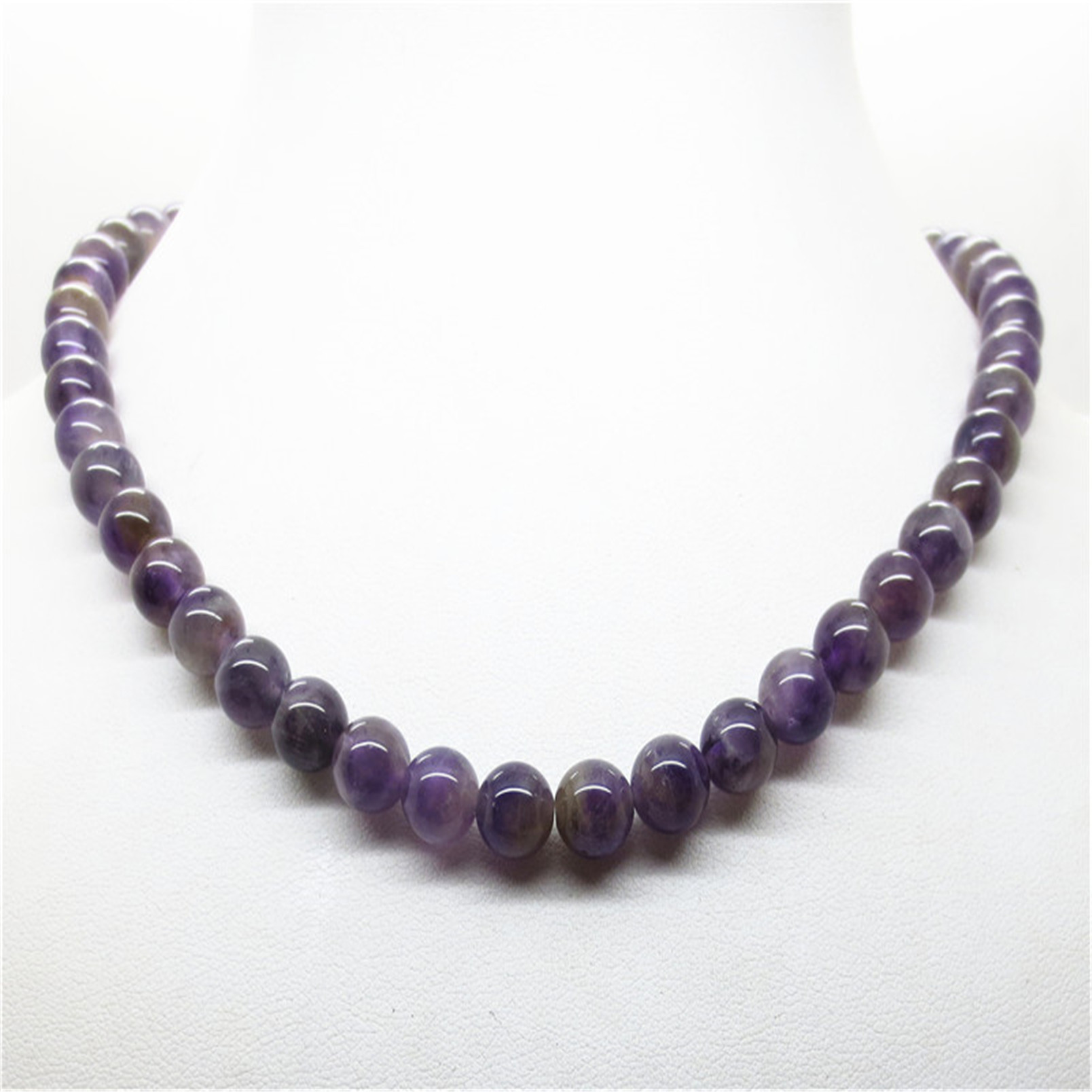 Fashion Natural Gemstone 18Inch Round Beads Necklace