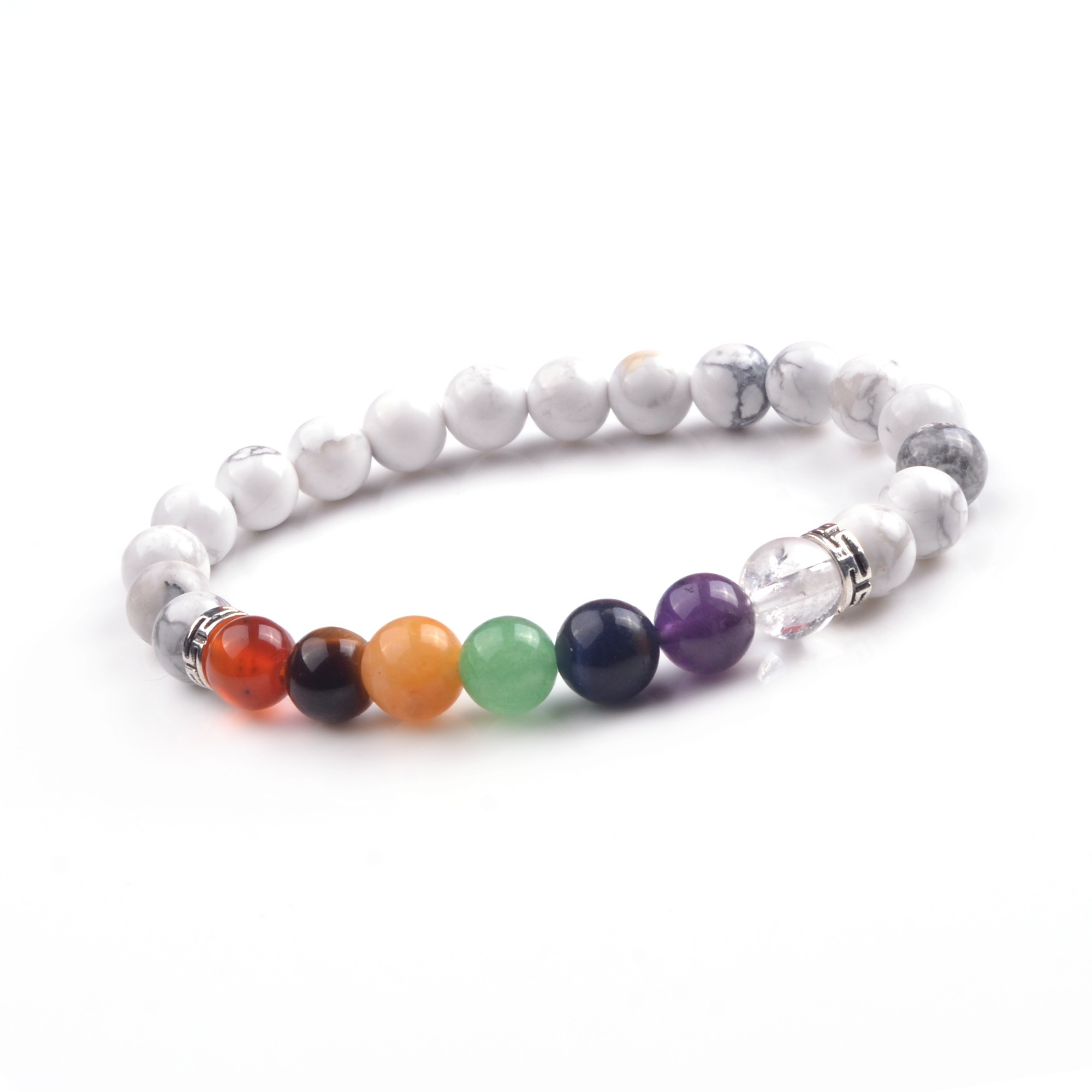 8mm 7 Chakra Stone Bracelet