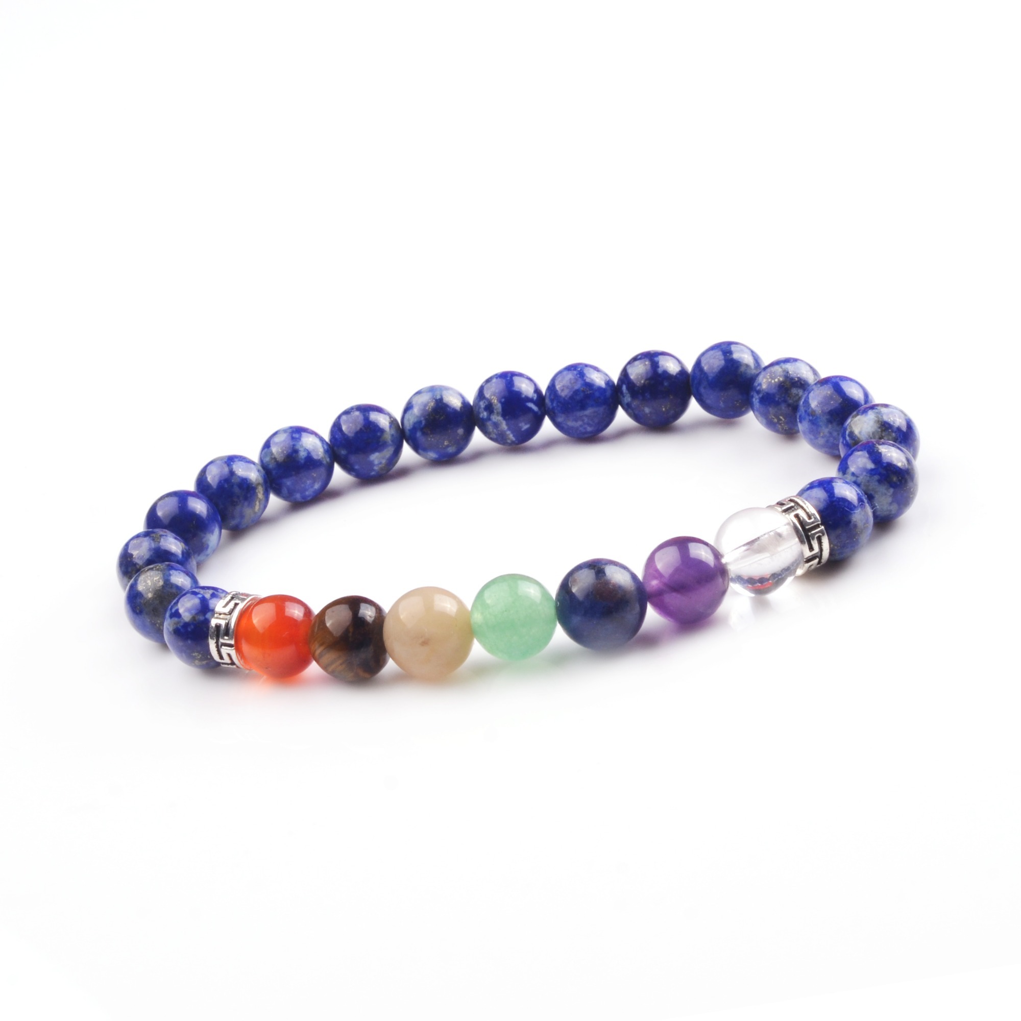 8mm 7 Chakra Stone Bracelet