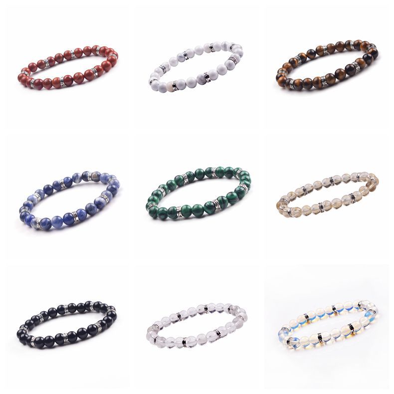 Alloy 8MM Beads Bracelet
