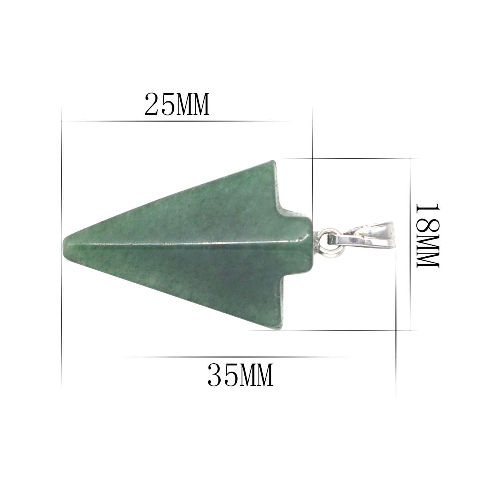 Arrowhead Jade Pendant Necklace