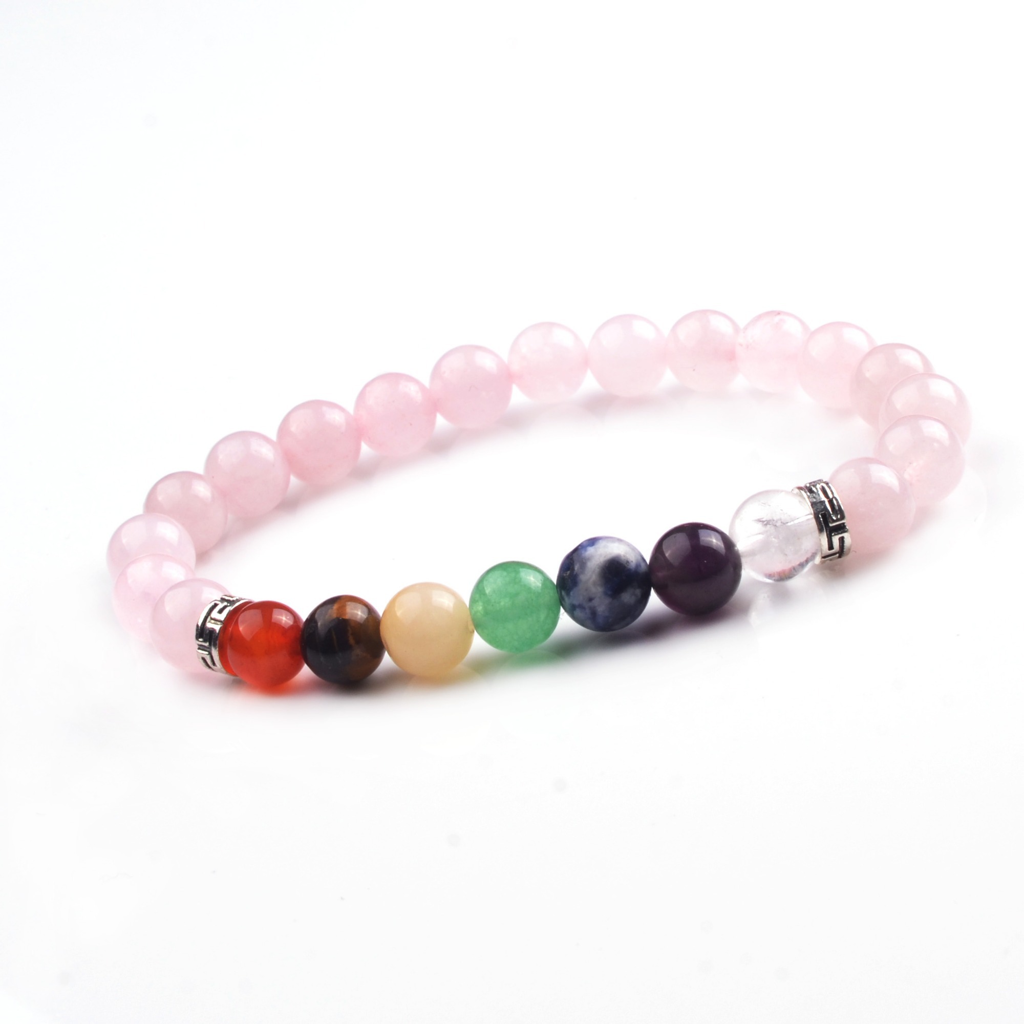 8mm 7 Chakra Stone Bracelet