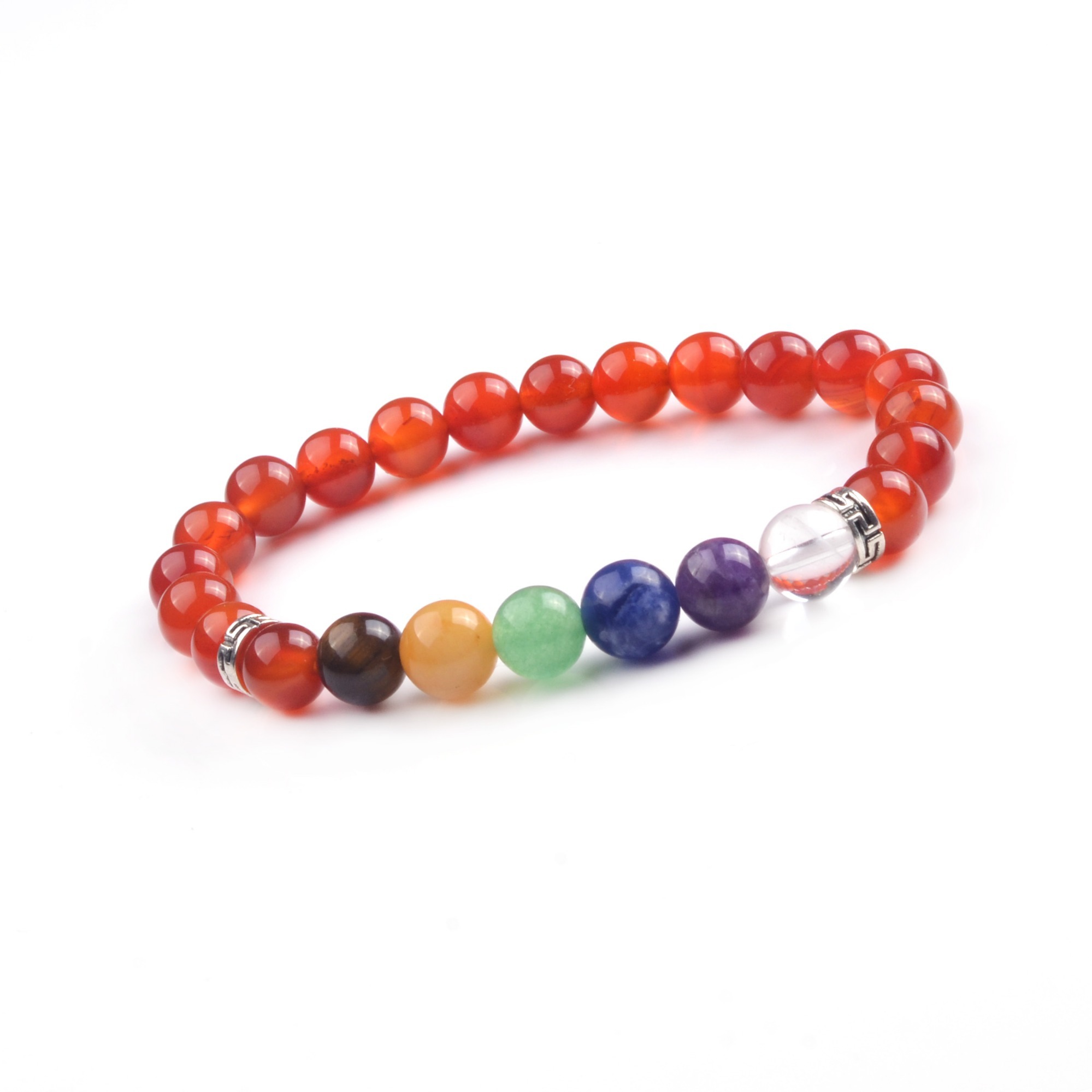 8mm 7 Chakra Stone Bracelet