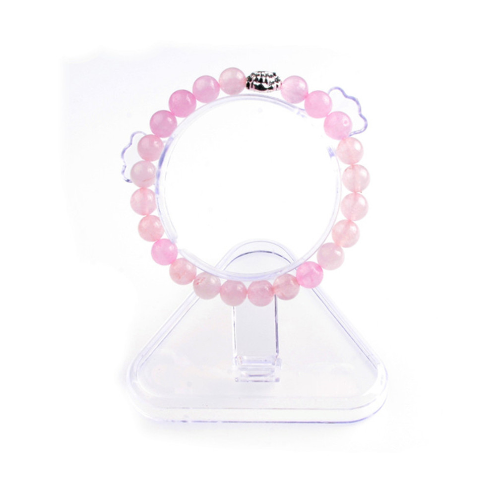 Fashion 8MM Natural Stone Lion Head Jewel Bracelet With Alloy For Women