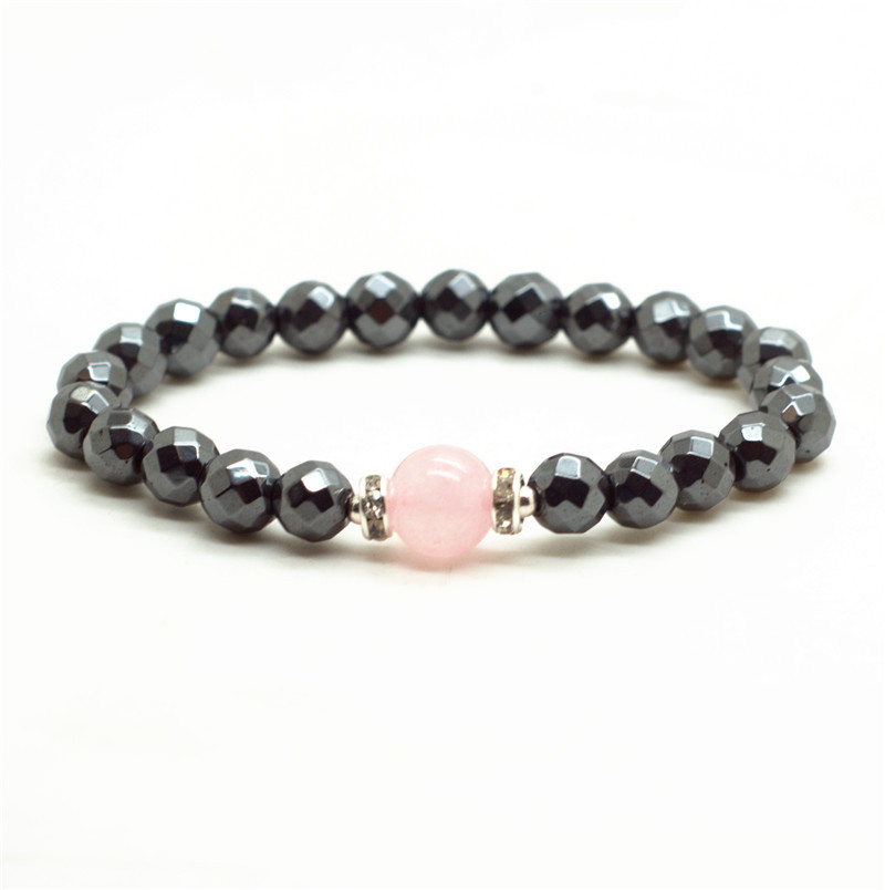 Chakra Stone With Alloy Hematite Magnetic Therapy & Healing Stone Bracelet