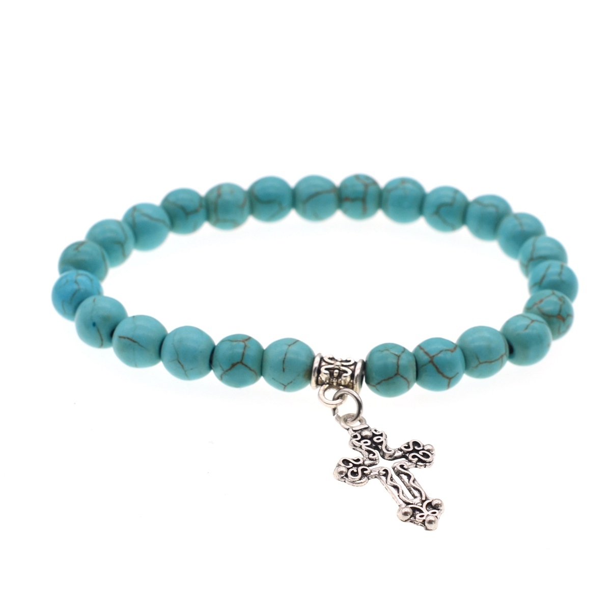 3 Style Empty The Cross Turquoise Stone Bracelets