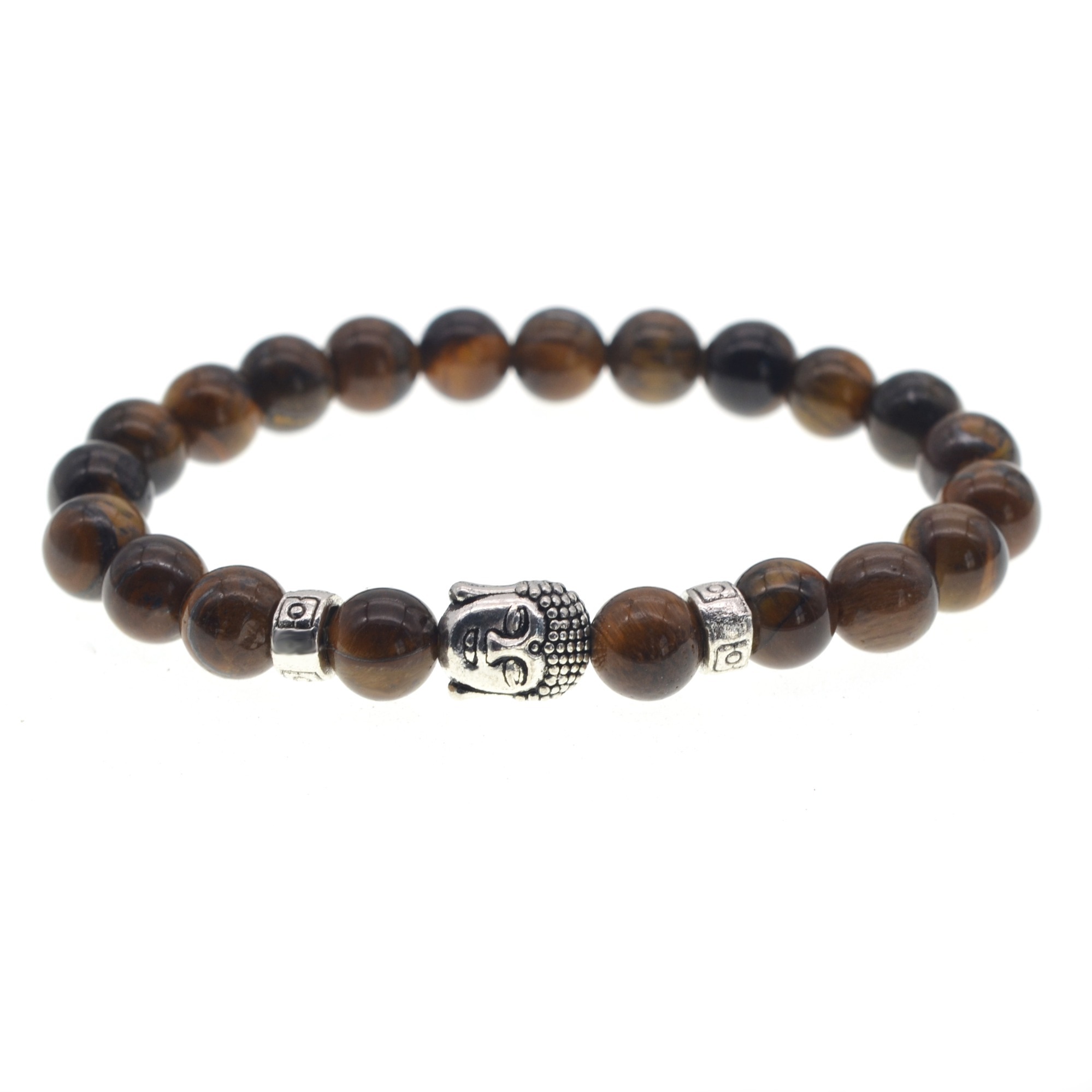 Buddha Head Bracelet Ancient Silver Buddha Head Turquoise Beads Rosary Beads Hand String Lovers