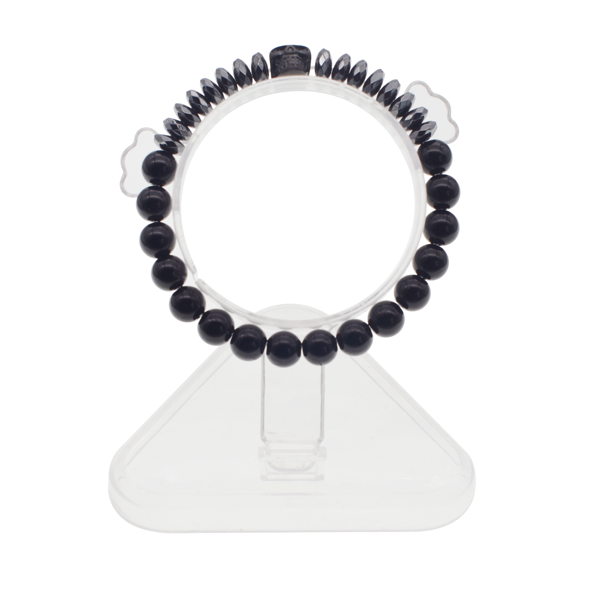 Skull Black Gall Stone Beads Men And Women Bracelet Personality Beads
