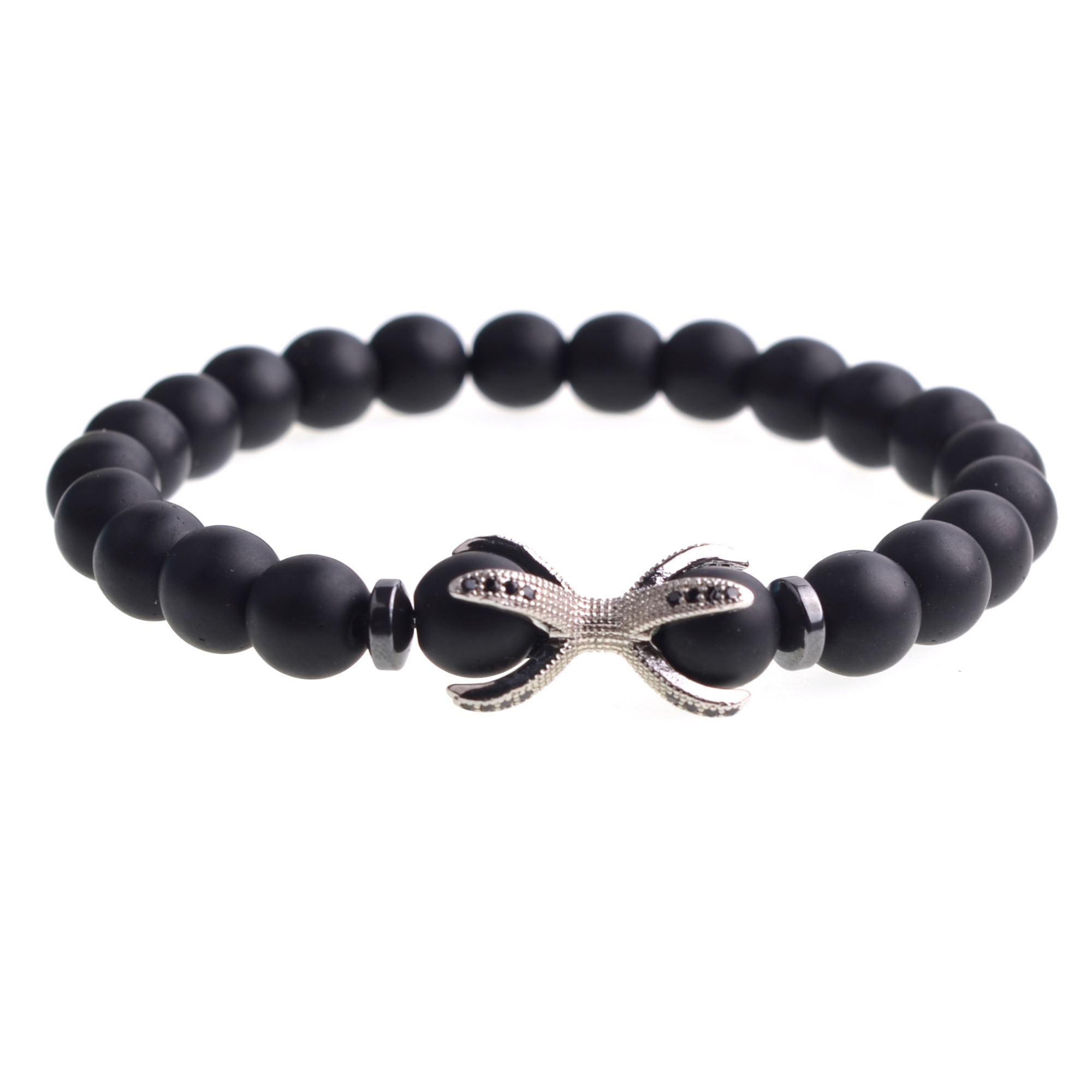 Matted Black Onyx Bracelet