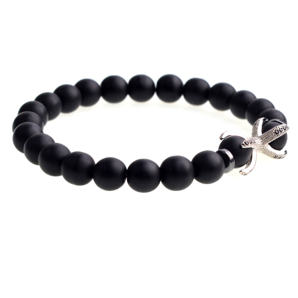 Matted Black Onyx Bracelet