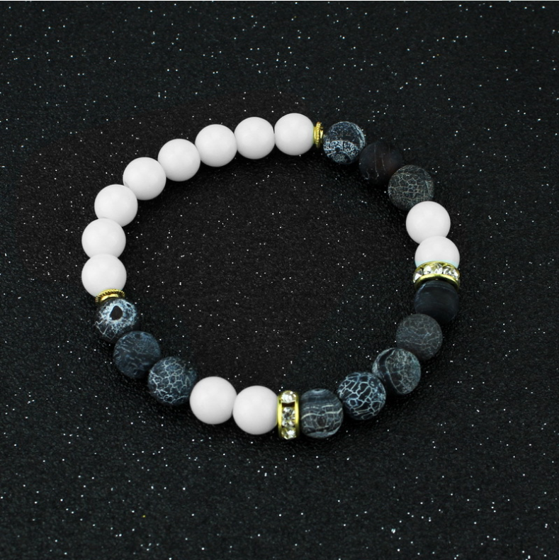 Popular Natural Stone Beads Bracelet Weathering Agate Lady Bracelet