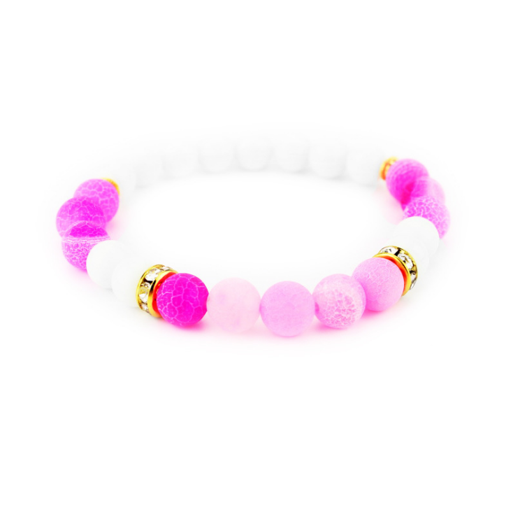 Popular Natural Stone Beads Bracelet Weathering Agate Lady Bracelet